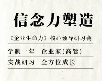 《企业生命力》核心领导研习会之“信念力塑造